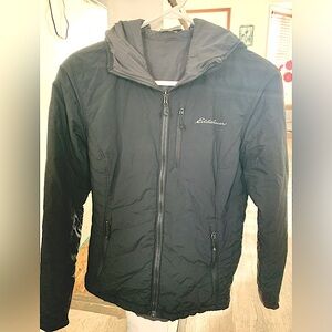 Women’s Eddie Bauer Black/ Grey Reversible Light Jacket Size XS
